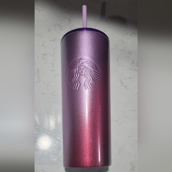 🔥2For$20 Starbucks Purple & Magenta Berry Glitter Ombre Tumbler HOLIDAY 2021 - Picture 3 of 6